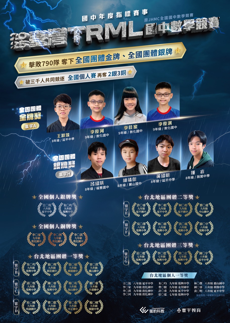 TRML國中榜單