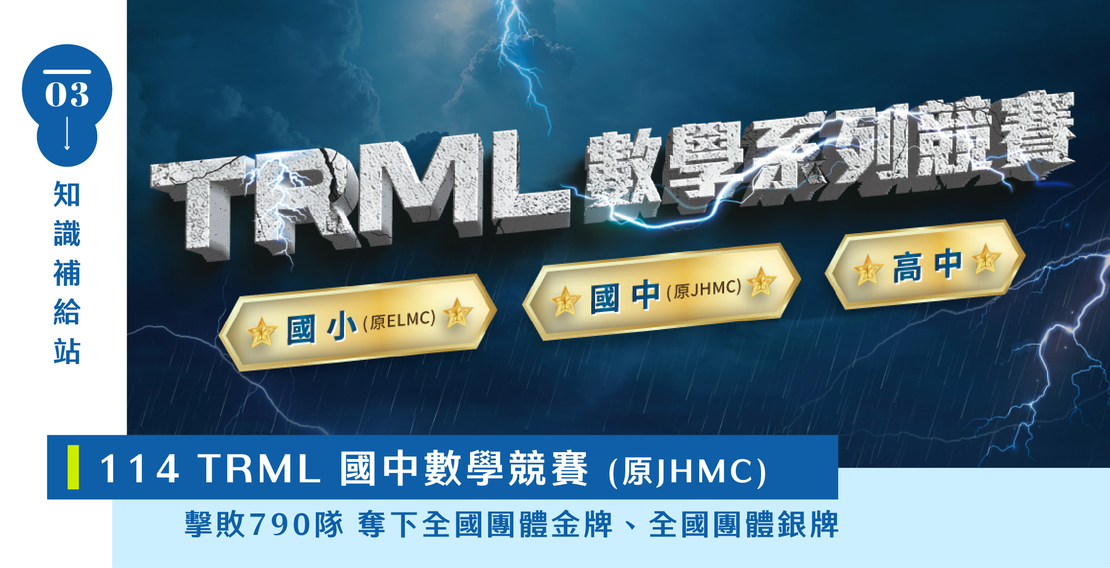 【TRML 數學系列競賽】國小 (原ELMC)｜國中 (原JHMC)｜高中
