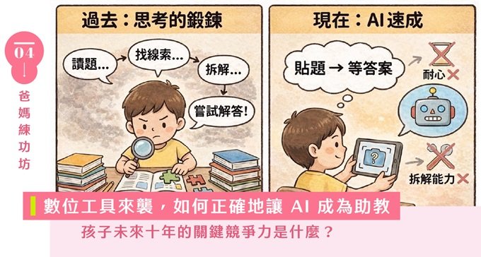 AI 數位學習新思維：孩子未來十年最重要的競爭力關鍵，還在課本裡嗎？——從現場觀察出發，完整收錄給家長的《 3步驟實作秘訣 》